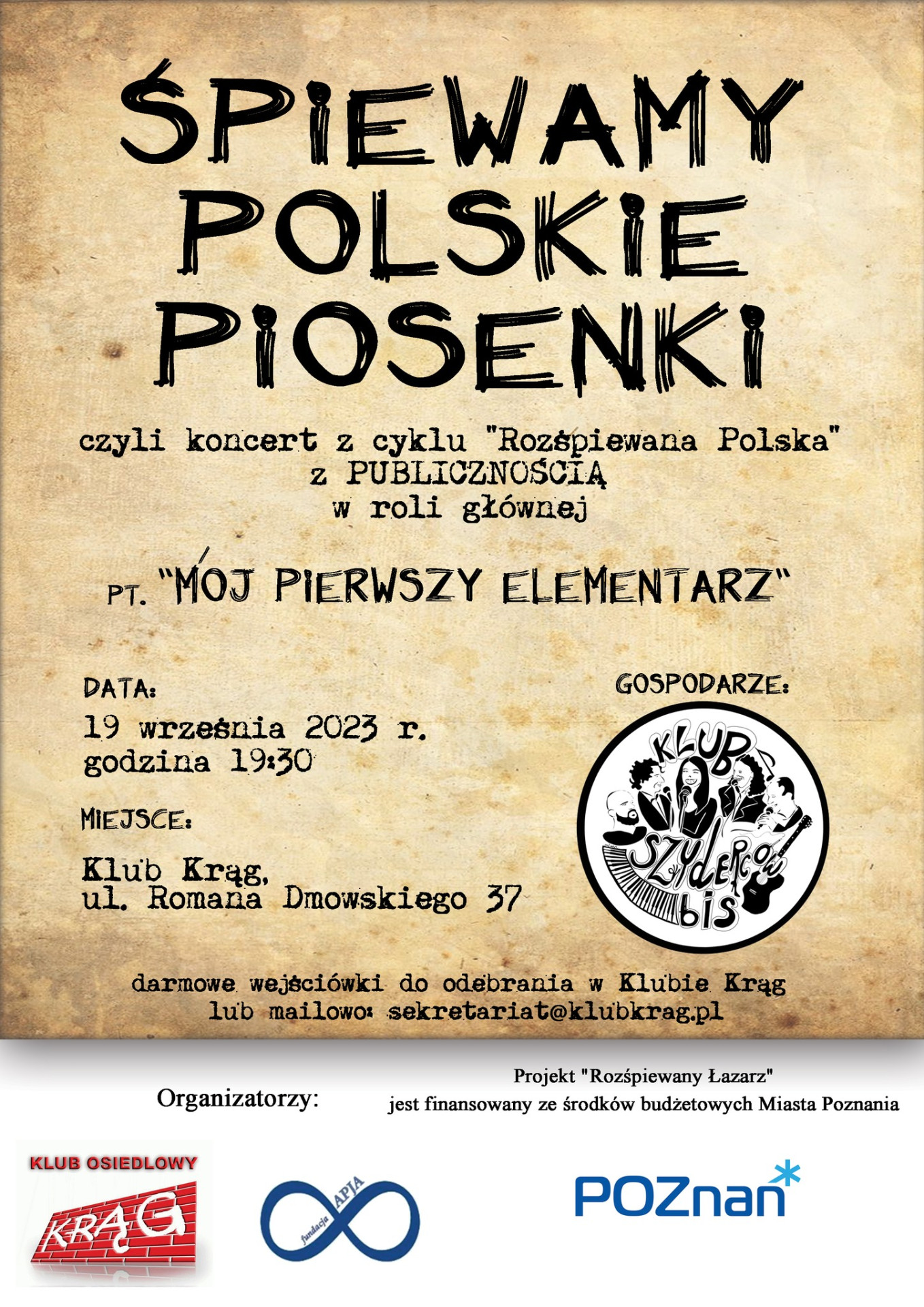 Read more about the article “Rozśpiewany Łazarz”